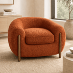 Burnt Terracotta Fuzzy Boucle