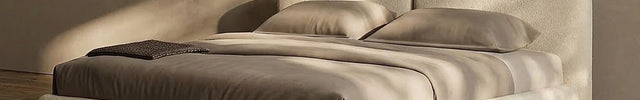 Slumberform Low Platform Bed – Japandi Wabi-Sabi Minimalist Bed for Modern Bedrooms