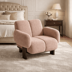 Dusty Rose Fuzzy Boucle