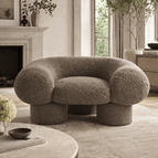 Ash Brown Textured Boucle