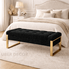 Black Fuzzy Boucle