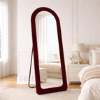 Wine Burgundy Suede Velvet