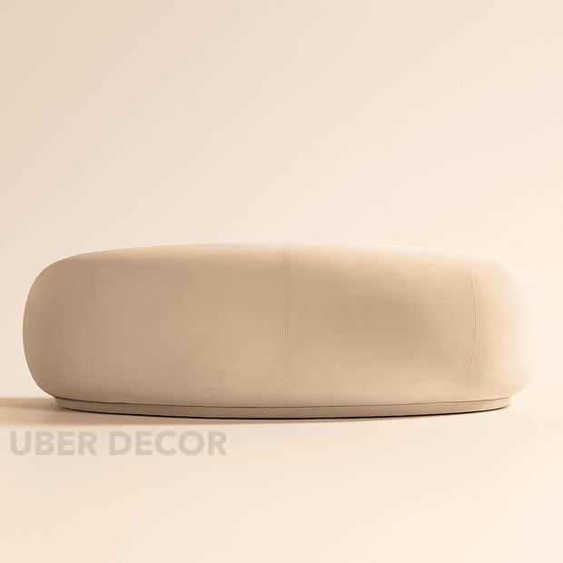 Santiago Serenity Sofa - Contemporary & Boho Style - Curved Couch - For Living Room - Uber Decor