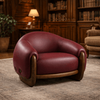 Deep Maroon Leatherette