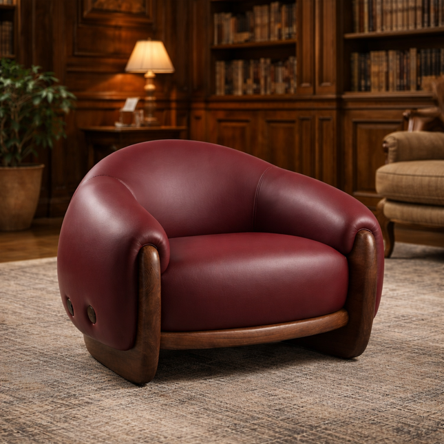 Cocoonora Lounge Chair Retro Inspired Contemporary Accent Statement Seating for Modern Living Room and Bedroom Interiors