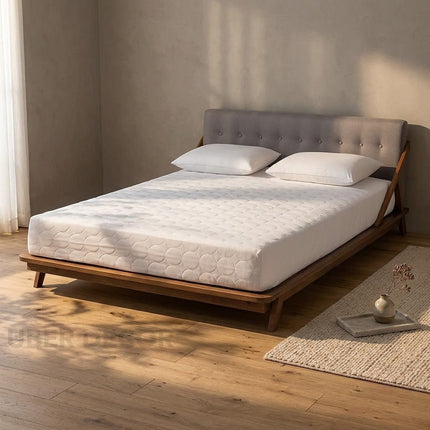 Sleepwood Mid-Century Upholstered Platform Customisable Bed for Urban Interiors