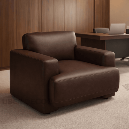 Verdan Accent Chair – Minimalist Modern Chair Designed for Living Room or Bedroom Interiors