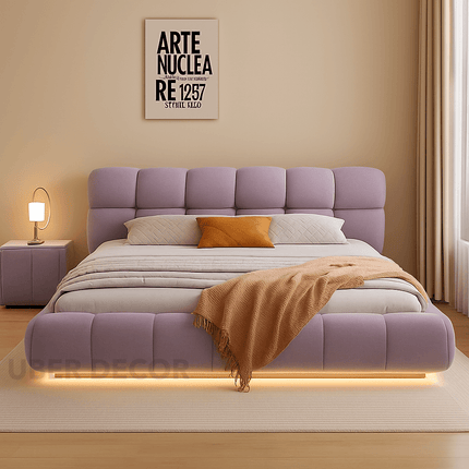 Glowrest LED Bed – Contemporary Floating Platform Design