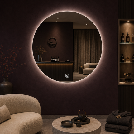 Miranova Venetian Led mirror- 3-colour front lit or backlit touch button led frameless bathroom vanity mirror
