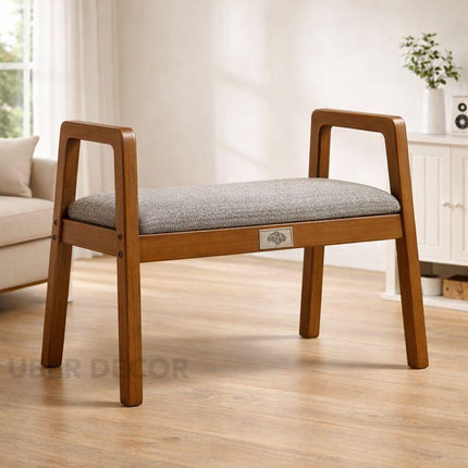 ErgoHaven – Nordic Ergonomic Bench | Compact Entryway Shoe Changing Stool for Bedrooms, Hallways, and Dressing Areas