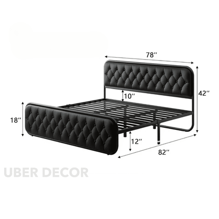 Nightfall Embrace Contemporary Tufted Luxury Bed – Modern Bedroom Icon