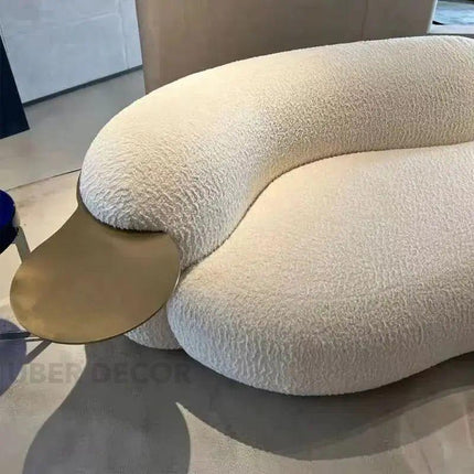 SkyHaven Cloud Lounge Sofa - Ultra-Soft Curved Couch for Minimalist Living Rooms