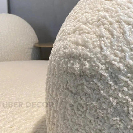 SkyHaven Cloud Lounge Sofa - Ultra-Soft Curved Couch for Minimalist Living Rooms
