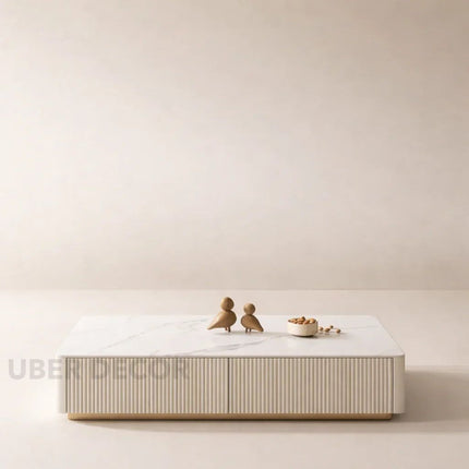 Nuvano Line – Luxury TV Cabinet, Modern Fluted Console, Minimalist Design, Low Base, Living Room Entertainment Unit