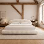 Ivory Cream Fuzzy Boucle