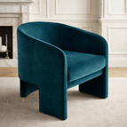 Petrol Blue Suede Velvet