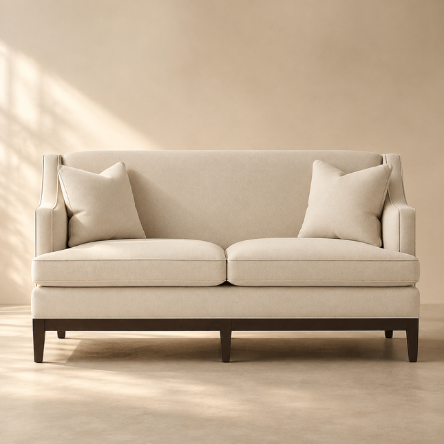 Durban 60" Upholstered 2 Seater Loveseat Elegant Accent Sofa for Refined Living Spaces