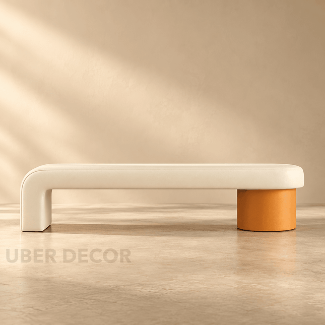 ItaliaLuxe Sebastian Bed Stool | Elegant Ottoman Bench for Shoe Changing & Dressing Room | High-End Sofa Stool & Bed End Seat