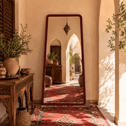 Lamia Modern Full Length Moroccan Floor Mirror – Leaner for Dressing Room