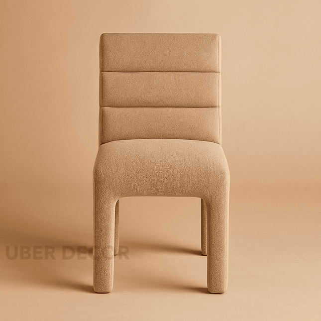 Merrin Modern Side Chair Custom Made Sculptural Design with Layered Back Ideal for Dining Room Bedroom or Lounge - Uber Decor