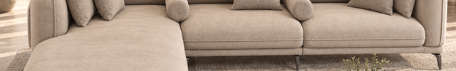 Porto Contemporary Japandi L-Shaped Sectional Sofa – Deep-Seating Chaise Couch for Modern Living Rooms
