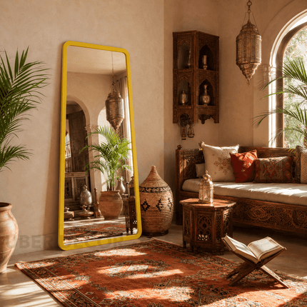 Lamia Modern Full Length Moroccan Floor Mirror – Leaner for Dressing Room