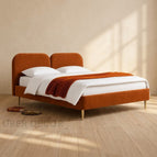 Rust/ Suede Velvet / King Size / With Storage