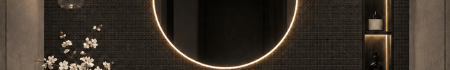 Bunny Frameless Wall Hanging LED Mirror – Front Lit or Back Lit for Vanity & Powder Room
