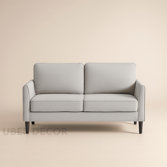 Velro 58" 2-Seater Upholstered Couch – Customisable Contemporary Sofa for Compact Living Rooms