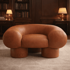 Cognac Brown Leatherette