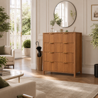 4 Drawer / Natural Teak