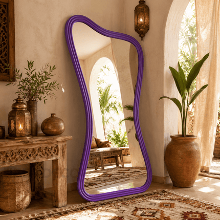 Riad Irregular Full Length Floor Mirror – Decorative Standing Mirror