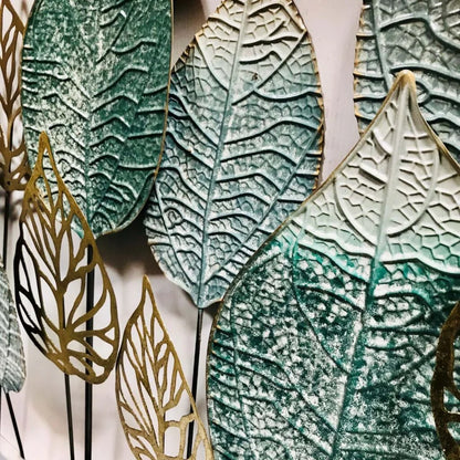 Decorative Leaves Metal frame Wall Hanging Metal Wall Art