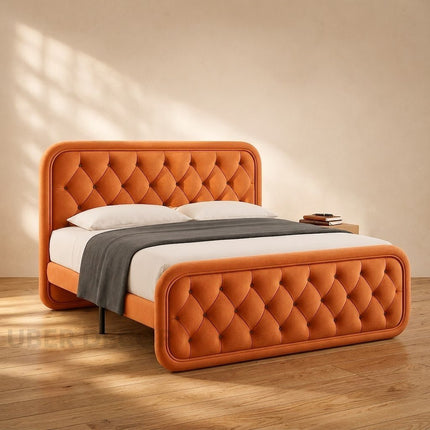 Nightfall Embrace Contemporary Tufted Luxury Bed – Modern Bedroom Icon