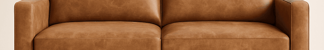 Paris 79" Sofa- Mid Century 2 Seater Leather Small Couch with Side Pockets- For Home or Office - Uber Decor