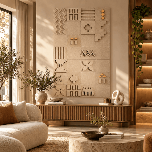 Pattern Grid Afro Modern Wall Art - product image 2
