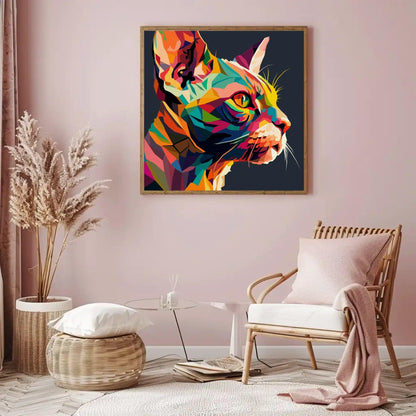 Enchanting Cat Print Animal Wall Art - Uber Decor