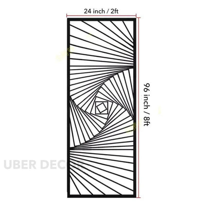 SPIRA Stainless Steel Artistic Room Divider With Spiral Line Design For Living Room Dining Area And Statement Interior Spaces