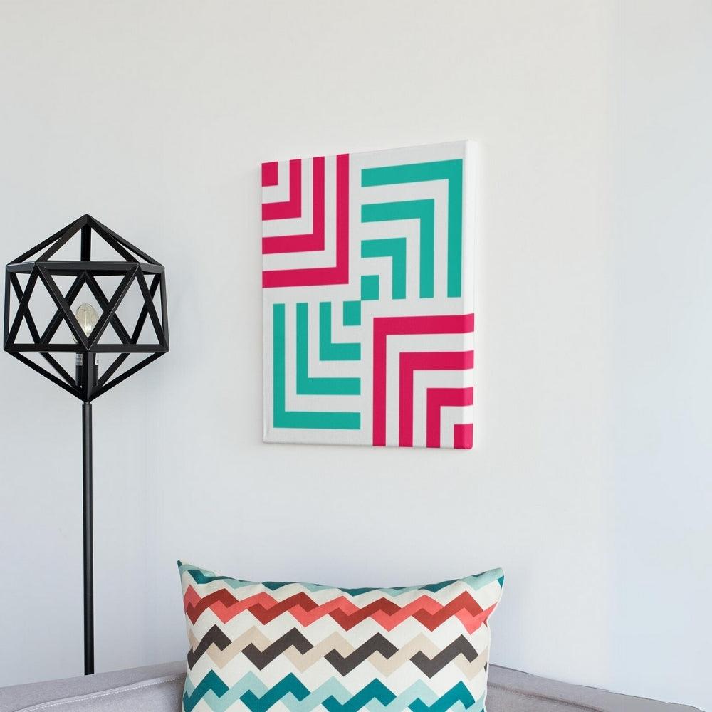 Essentia - Minimal Retro Geometric Contemporary Art Abstract Wall Art - Uber Decor