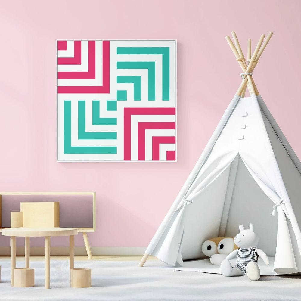 Essentia - Minimal Retro Geometric Contemporary Art Abstract Wall Art - Uber Decor