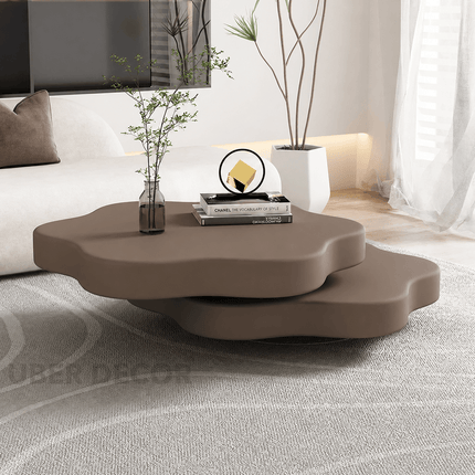 Cedar Elan French Designer Folding Rotating End Table Luxury Modern Side Table for Living Rooms and Apartments
