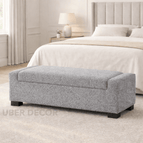 Light Grey Fuzzy Boucle