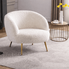 Chair Only / Off-White Textured Boucle