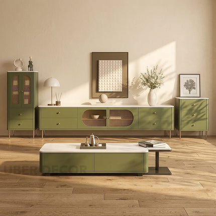 Avila Verde – Modern TV Cabinet, Nordic Inspired Media Console