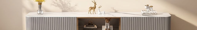 Cavira Lux – Modern TV Cabinet, Nordic Inspired Fluted Console