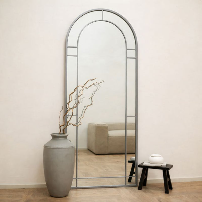 HavenArch- Arched Top Full Length Metal Framed Door Style Mirror for Entrance Foyer, Living Room, Boutique or Clothing Store