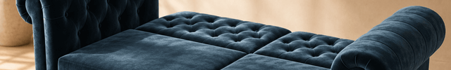London 89" Futon Sofa- Classic Tufted Chesterfield Style Futon Sofa