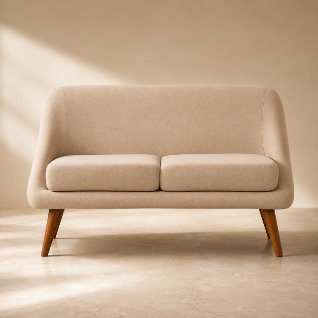 Milo 49" 2 Seater Loveseat Customisable Mid-Century Modern Sofa for Compact Living
