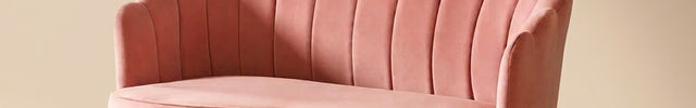 Sariel 50" Loveseat- Tufted Back Curved 2 Seater Sofa for Kids Room, Small Spaces, Hotel, Apartment