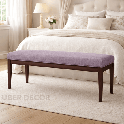 Lancaster Charm – Mid-Century European Inspired Bench for Entryways, Hallways, Bedrooms, and Lounge Spaces